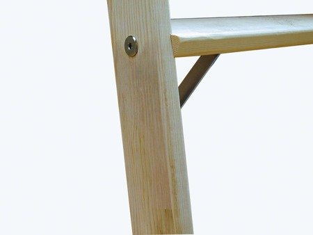 Drabina drewniana dwustronna Krause ze stopniami 2x10 (wysokość robocza: 3,75m) 99674700