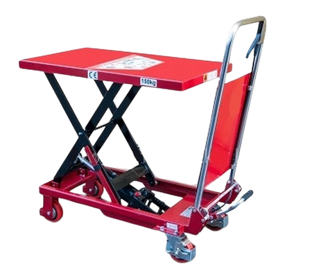 Wózek platformowy nożycowy (udźwig: 150 kg, wymiary platformy: 740x450 mm, wysokość podnoszenia min/max: 223-750 mm) 62666889
